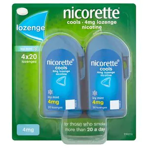 Nicorette Cools 4mg Lozenges 80