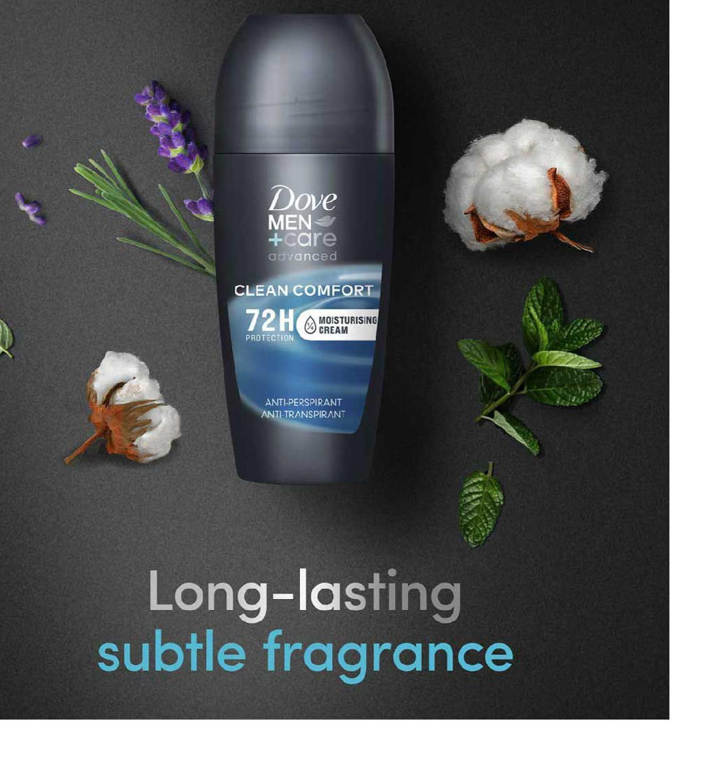 Dove Men Care Men's Antiperspirant Deodorant Clean Comfort With Triple Defense Technology, 3.8 Fl Oz - Mariano's