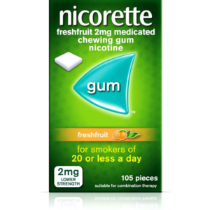 Nicorette 2mg Freshfruit Med Chew Gum