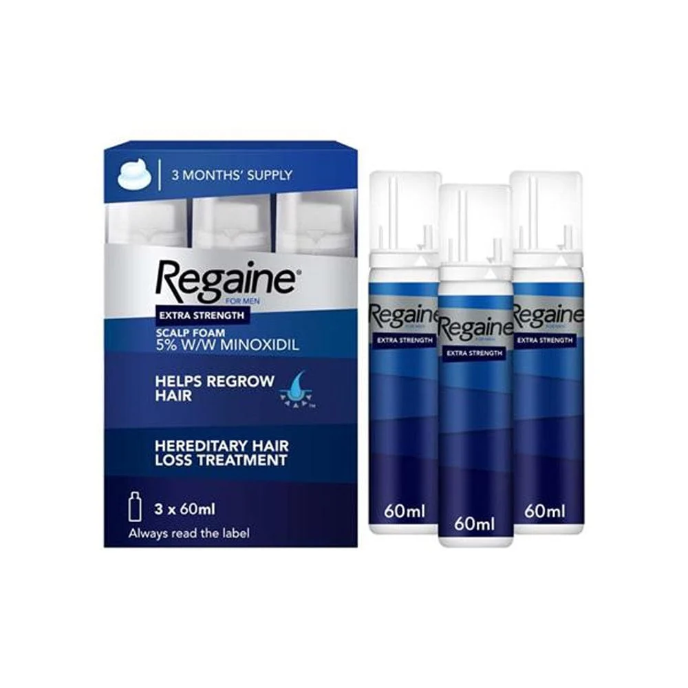 Regaine for Men Extra Strength Scalp Foam 3 pack